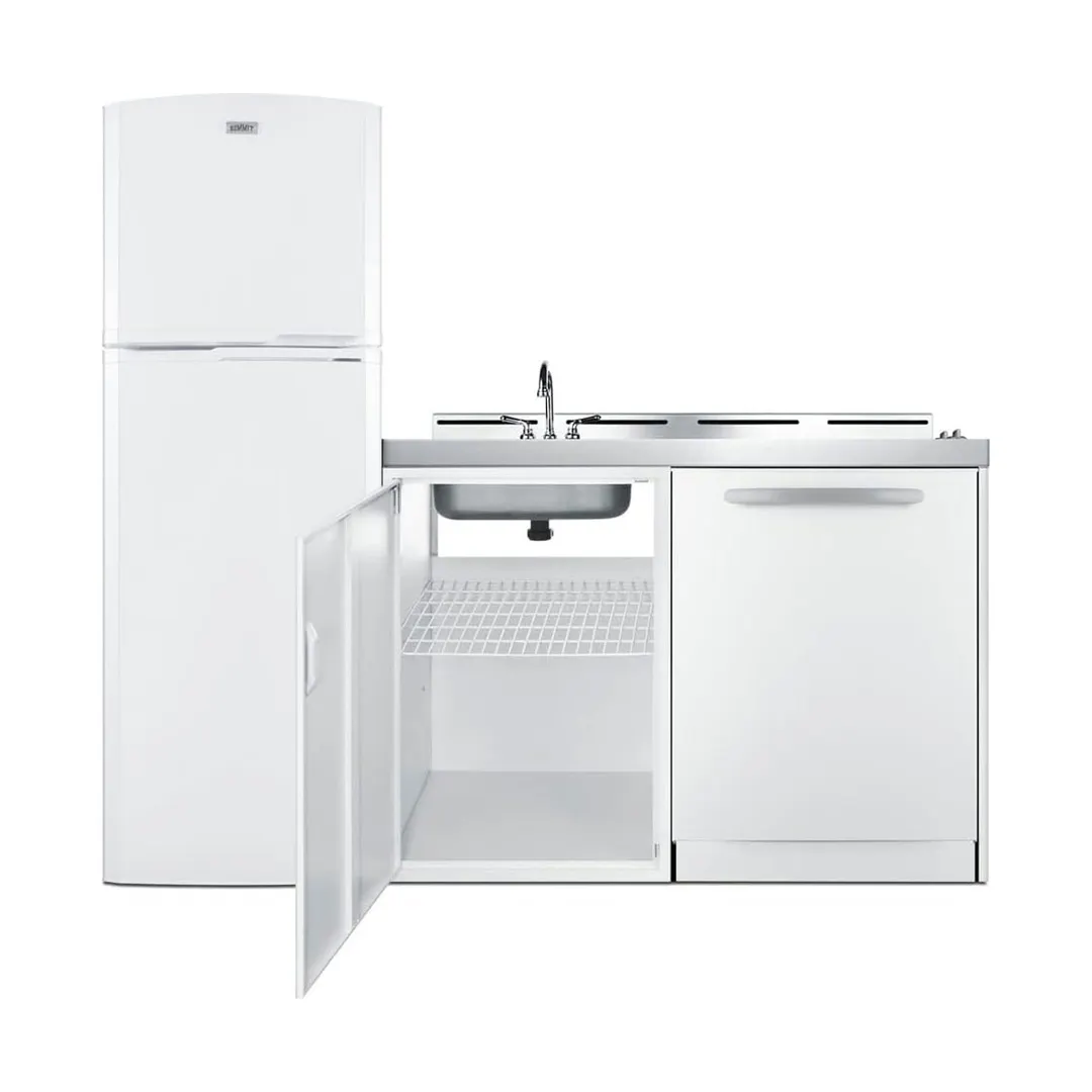 Summit ACKDW72 All-In-One Combination Kitchenette with Dishwasher, 72" W Overall