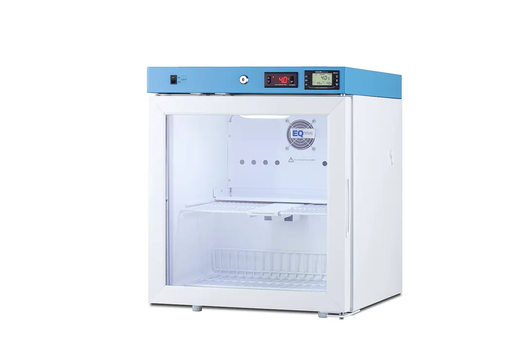 Summit ACR22G Medical Refrigerator, 19" White Finish, 1.94 cu.ft, +2 to +8°C, Glass Door, LED Light