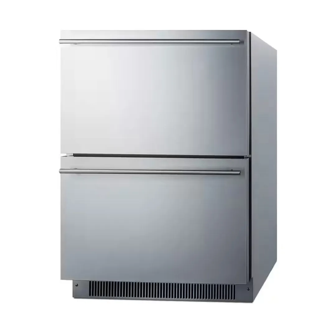 Summit ADFD2D24 24" Indoor/Outdoor Undercounter Freezer w/ 2 Drawers, 3.5 cu.ft.