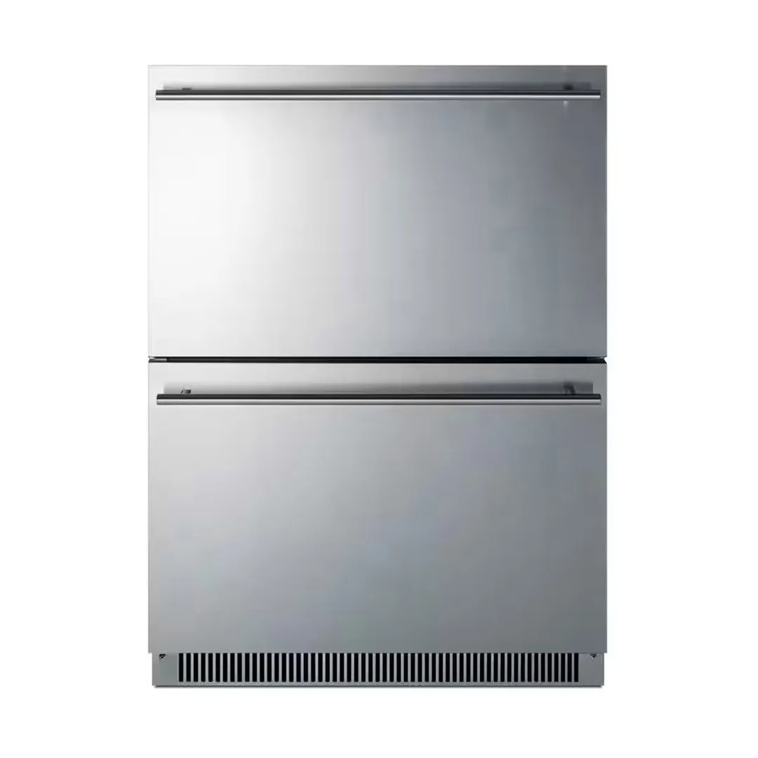 Summit ADFD2D24 24" Indoor/Outdoor Undercounter Freezer w/ 2 Drawers, 3.5 cu.ft.