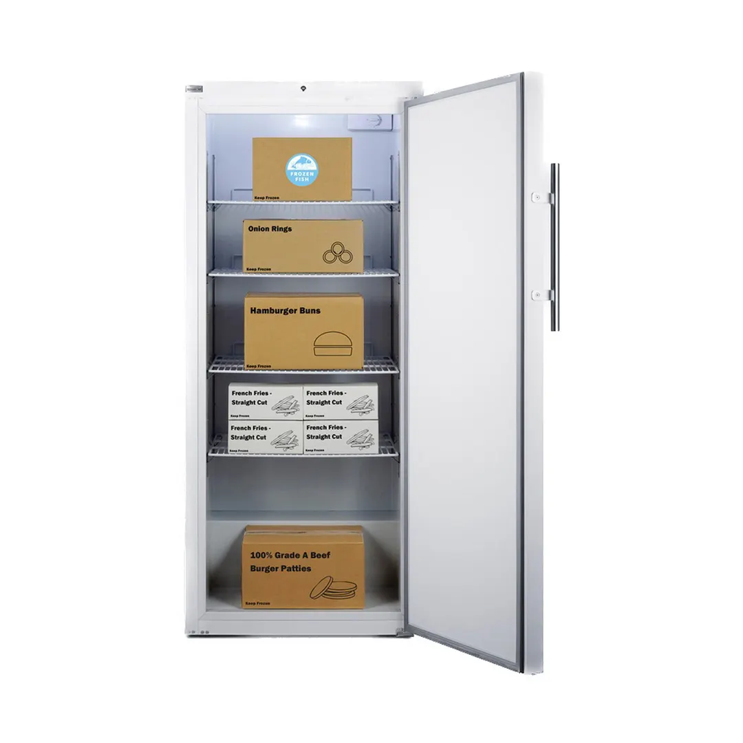 Summit AFM19W 30.5" Reversible Door Reach-In Freezer in White, Manual Defrost, 18.3 cu. ft