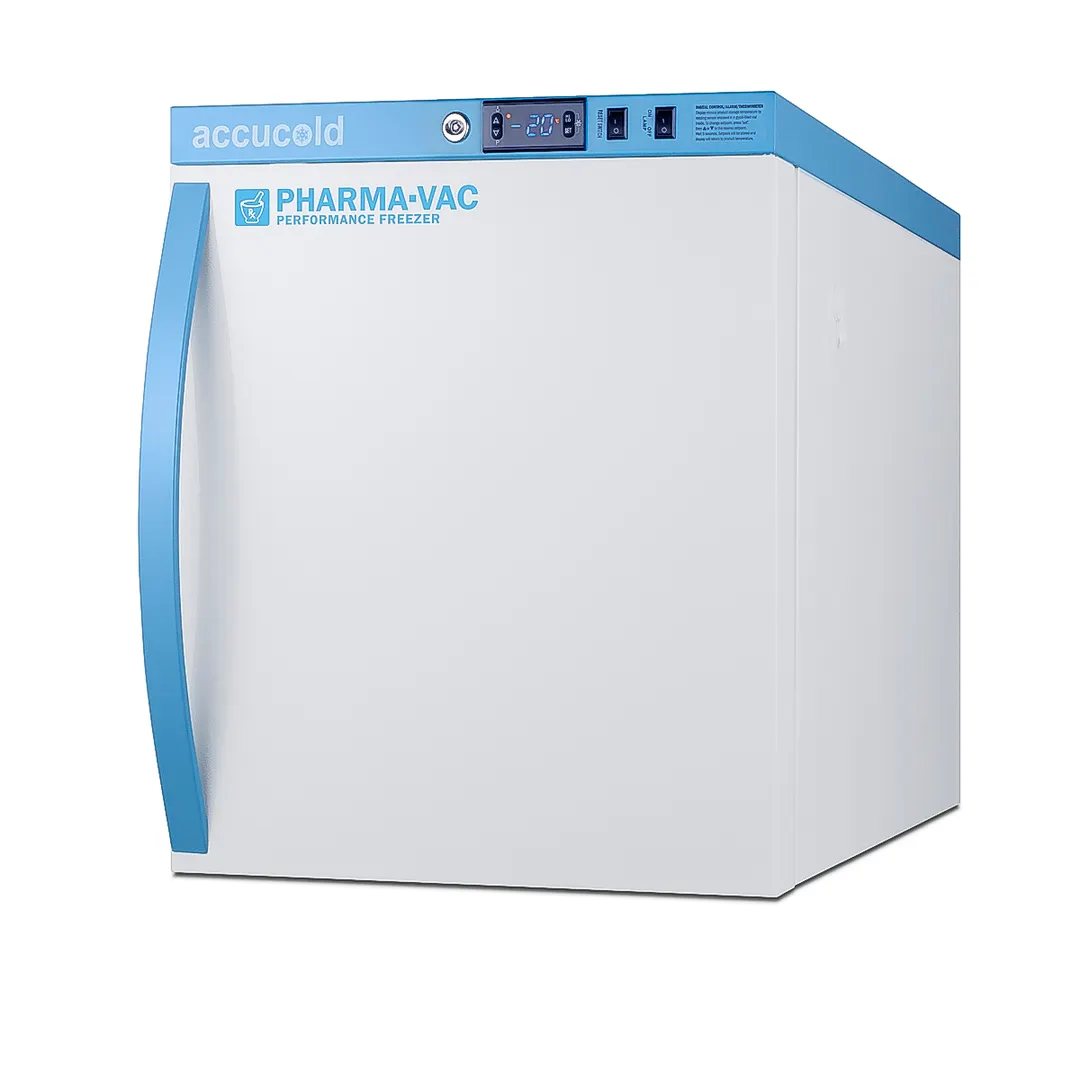 Accucold AFZ1PV 18.5" Med Freezer, 1.4 cu.ft., White Solid Door, R290a Eco Friendly ETL‑Certified