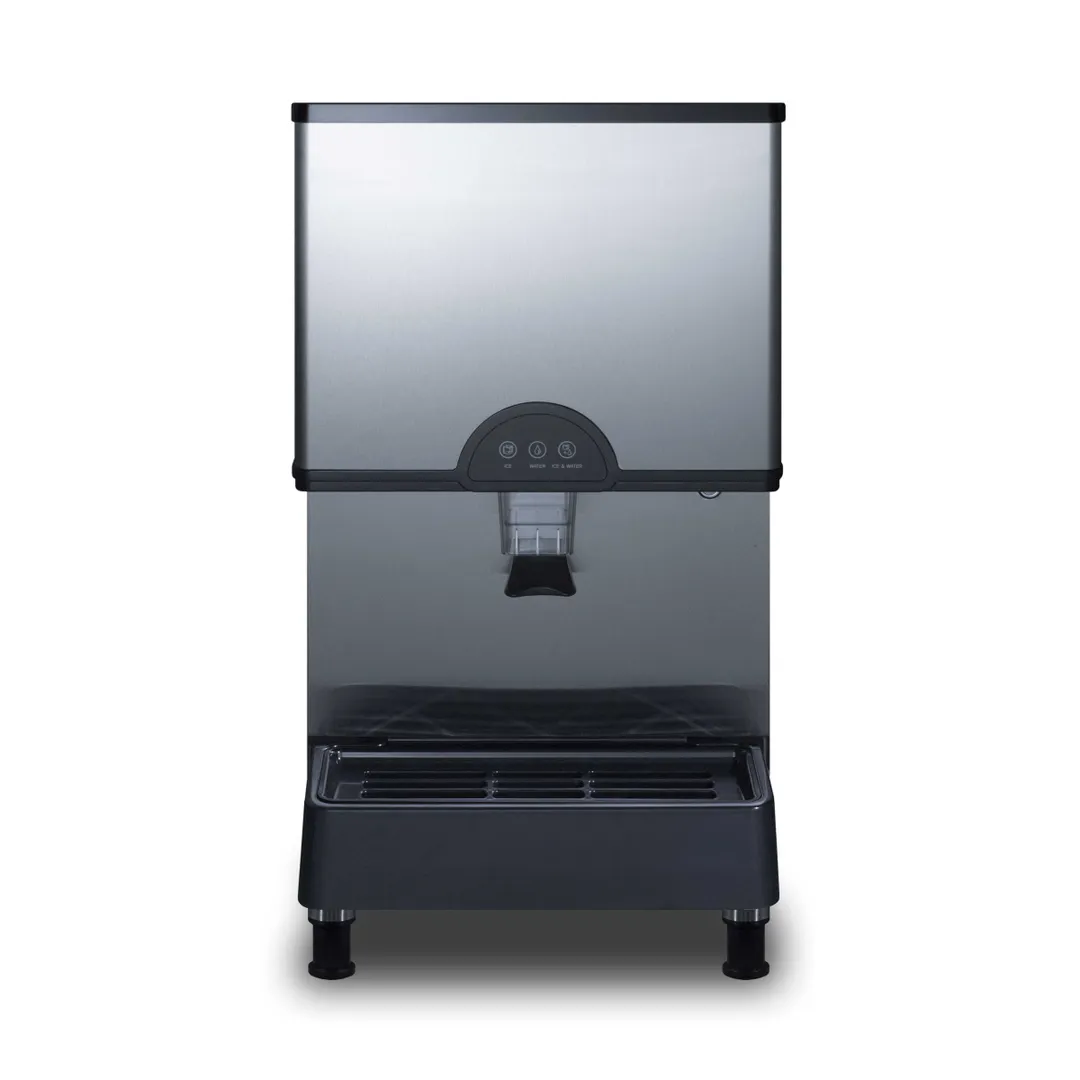 Accucold AIWD282 17" Countertop Nugget 282 lb Ice & Water Dispenser, Air Cooled, 11 lb Bin