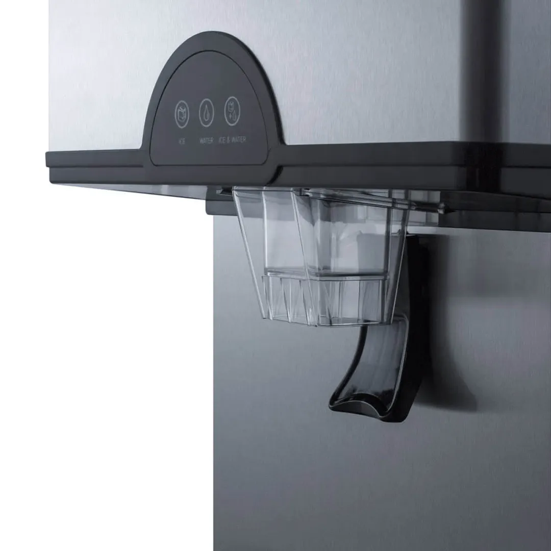 Accucold AIWD282FLTR 17" Countertop Nugget 282 lb Ice & Water Dispenser, Air Cooled, 11 lb Bin