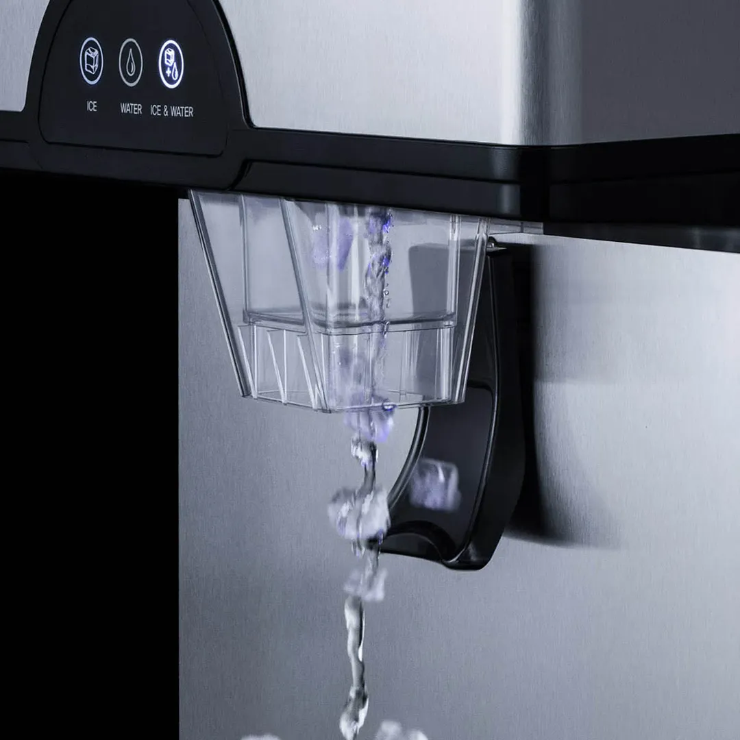 Accucold AIWD282FLTR 17" Countertop Nugget 282 lb Ice & Water Dispenser, Air Cooled, 11 lb Bin