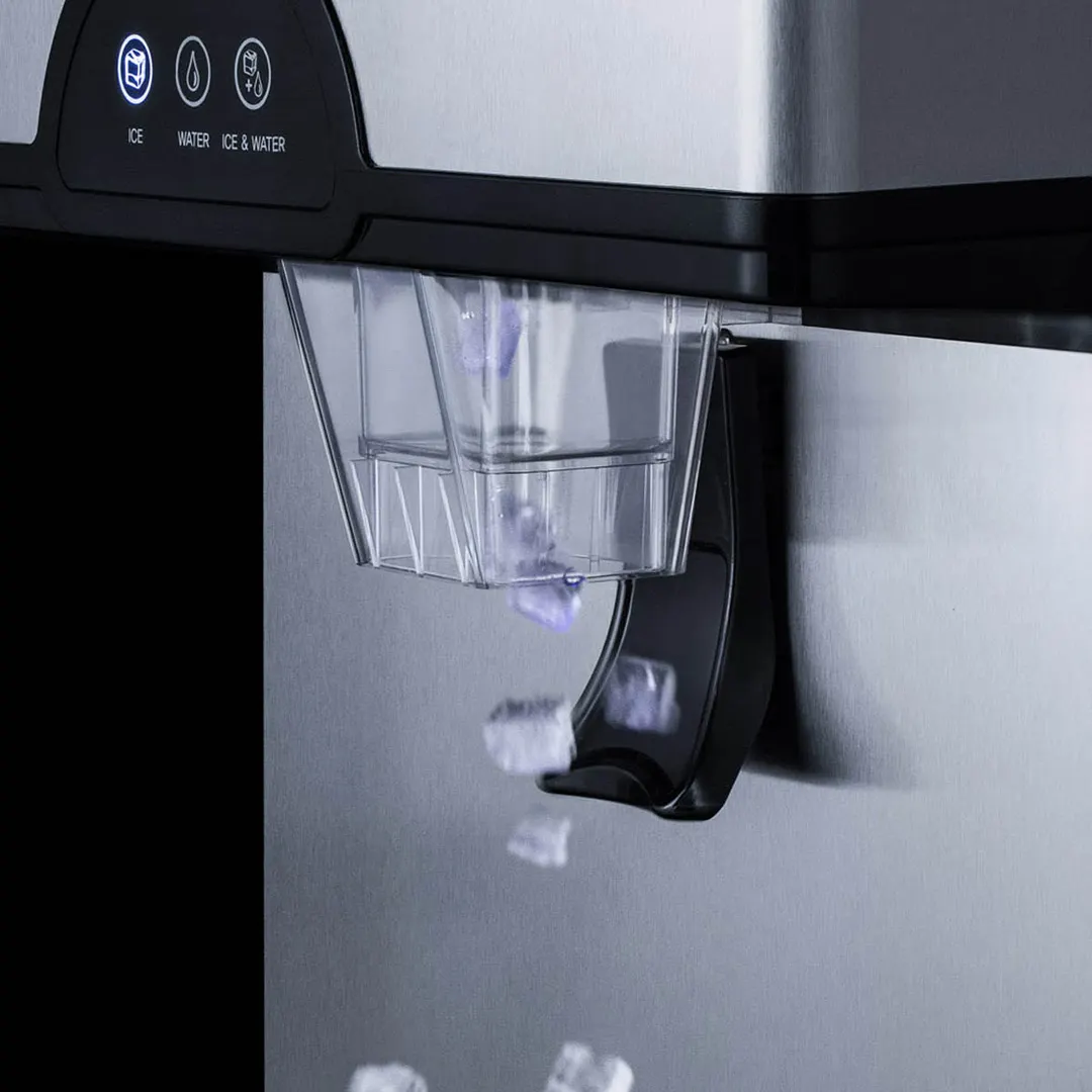 Accucold AIWD282FLTR 17" Countertop Nugget 282 lb Ice & Water Dispenser, Air Cooled, 11 lb Bin