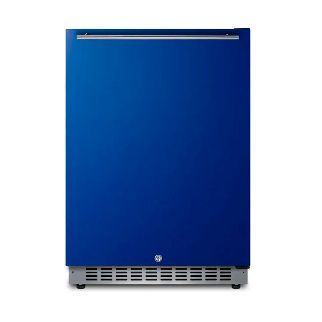 Summit AL54B 23" Built-in or Freestanding Undercounter Freezer w/ Cobalt Blue Door, 4.8 cu. ft.