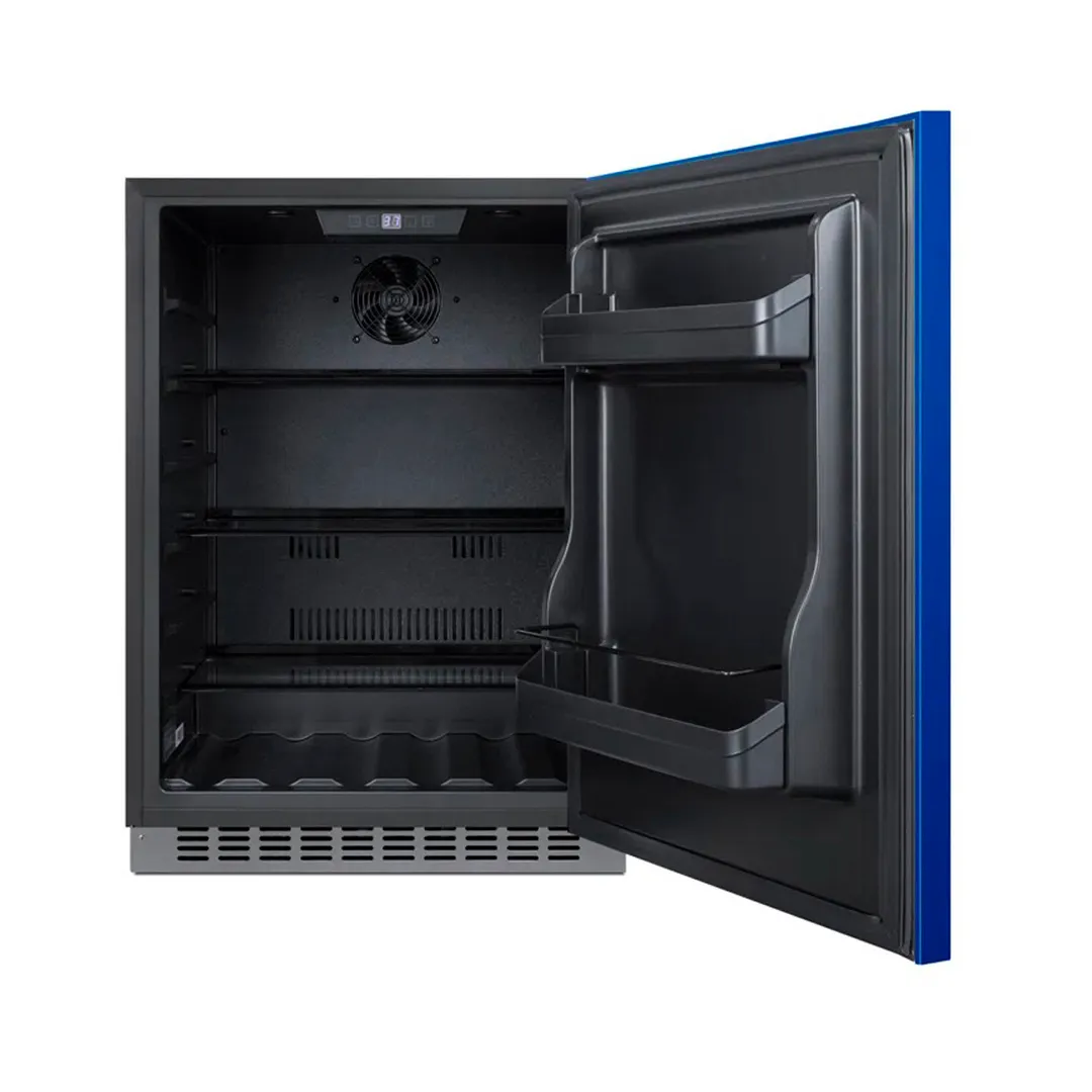 Summit AL54B 23" Built-in or Freestanding Undercounter Freezer w/ Cobalt Blue Door, 4.8 cu. ft.