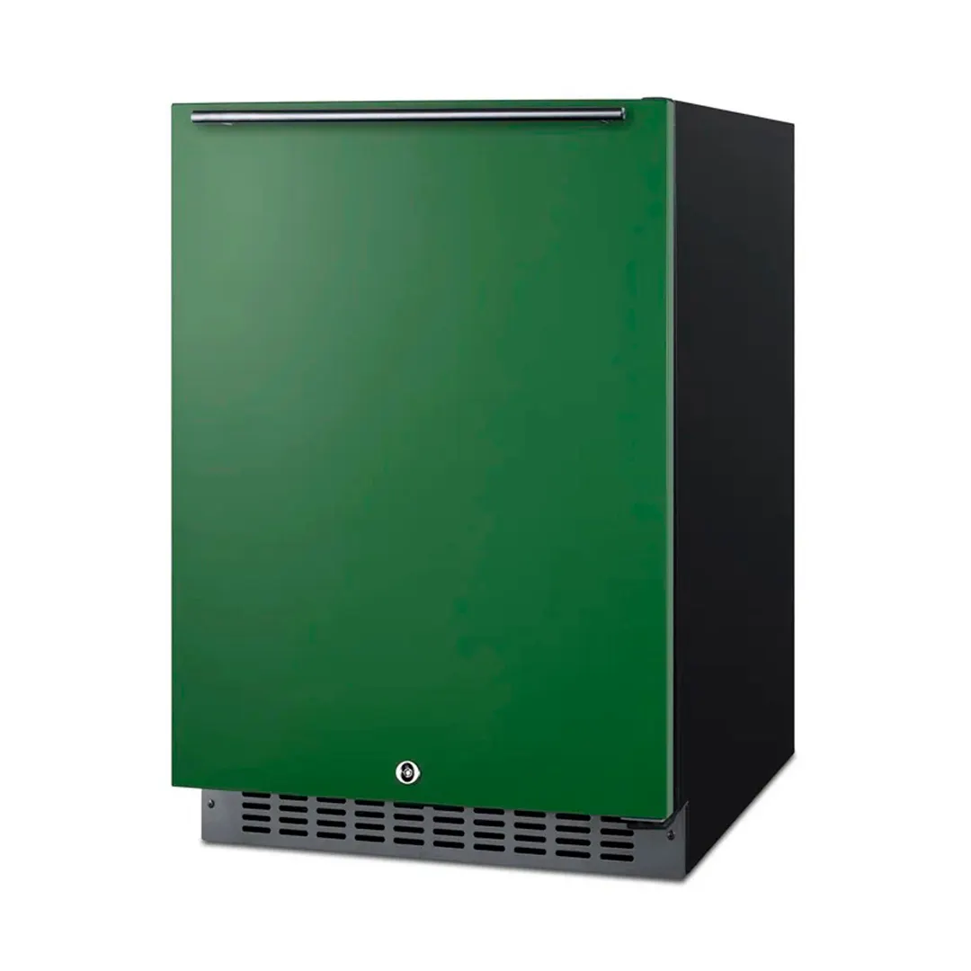 Summit AL54G 23" Built-in or Freestanding Undercounter Freezer w/ Emerald Green Door, 4.8 cu. ft.