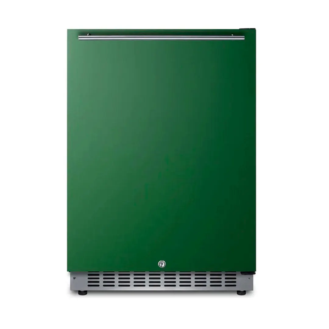 Summit AL54G 23" Built-in or Freestanding Undercounter Freezer w/ Emerald Green Door, 4.8 cu. ft.