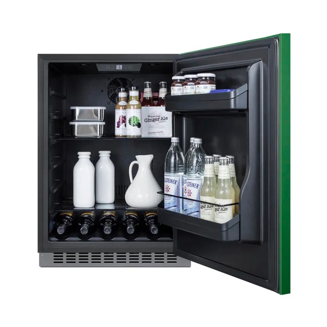 Summit AL54G 23" Built-in or Freestanding Undercounter Freezer w/ Emerald Green Door, 4.8 cu. ft.