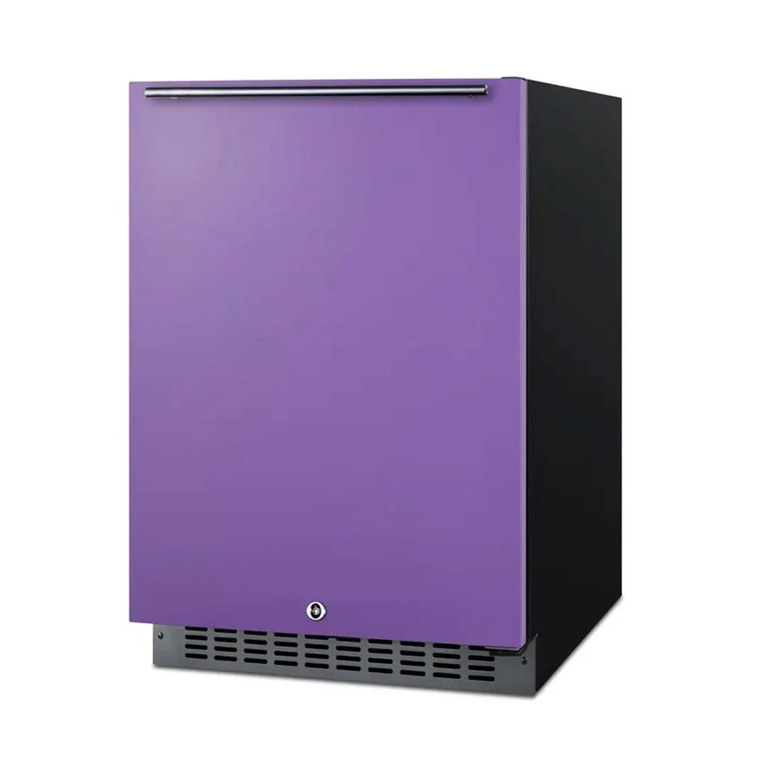 Summit AL54P 23" Built-in or Freestanding Undercounter Freezer w/ Lavender Purple Door, 4.8 cu. ft.