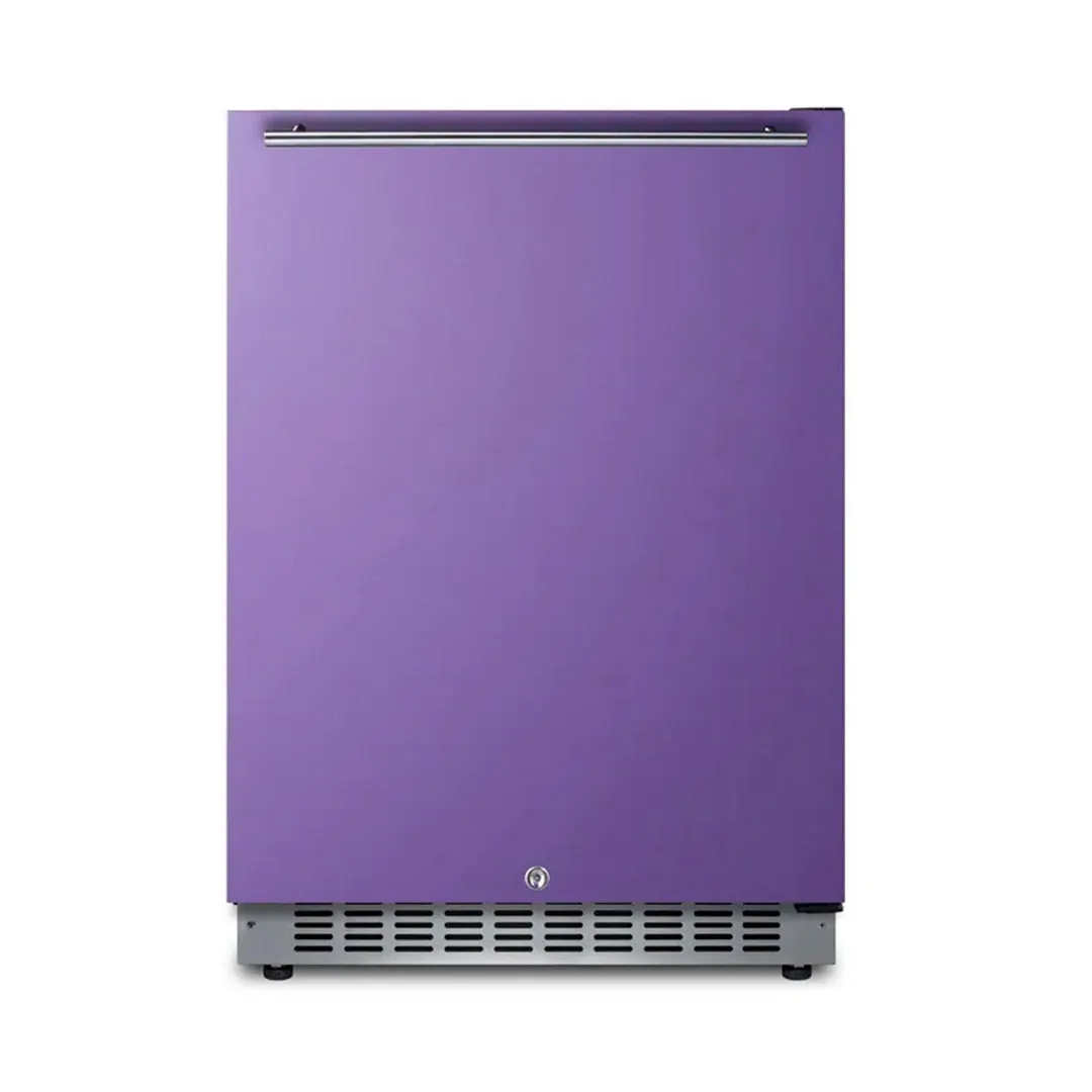 Summit AL54P 23" Built-in or Freestanding Undercounter Freezer w/ Lavender Purple Door, 4.8 cu. ft.