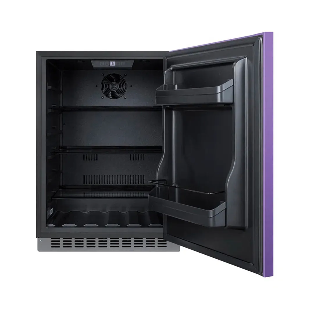 Summit AL54P 23" Built-in or Freestanding Undercounter Freezer w/ Lavender Purple Door, 4.8 cu. ft.