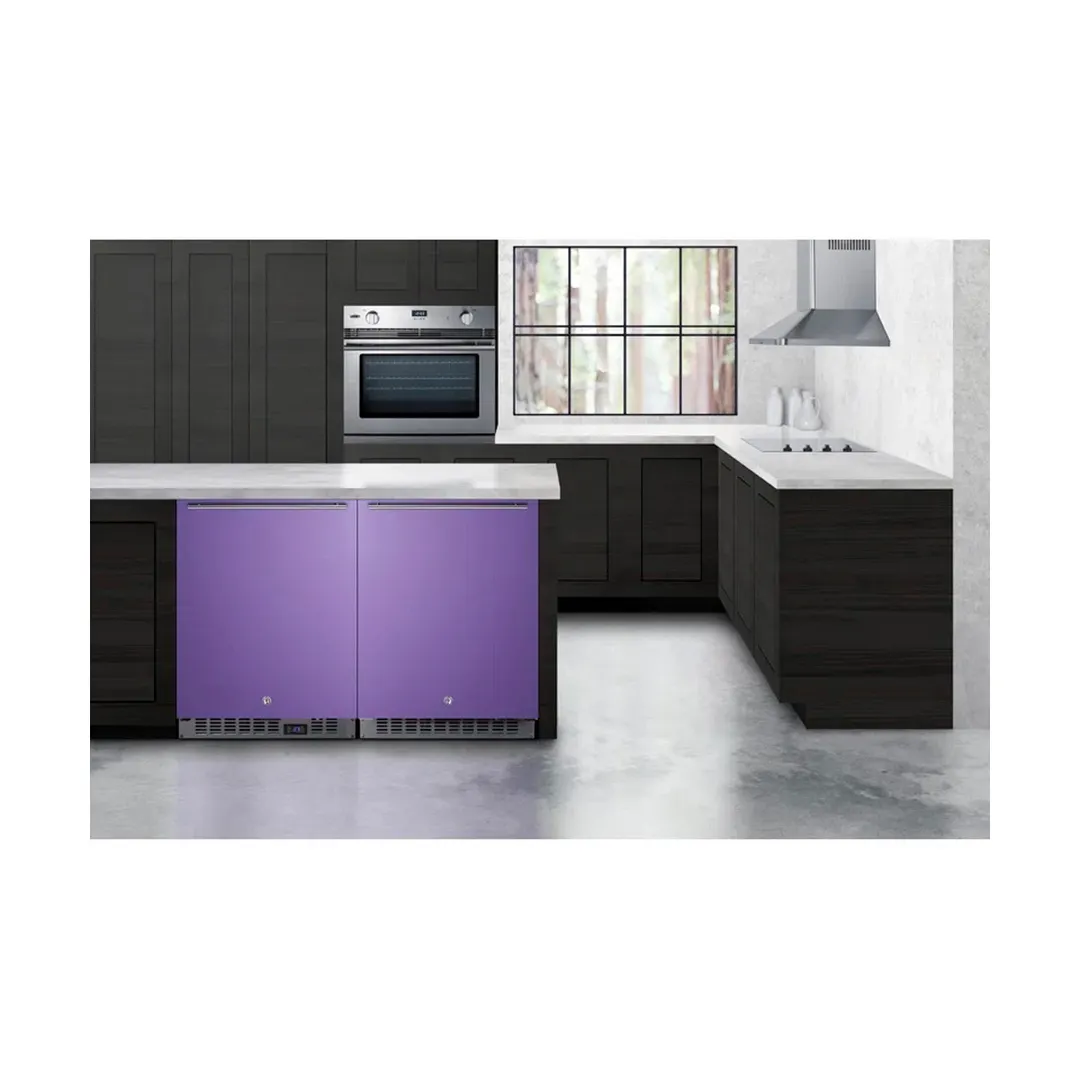 Summit AL54P 23" Built-in or Freestanding Undercounter Freezer w/ Lavender Purple Door, 4.8 cu. ft.