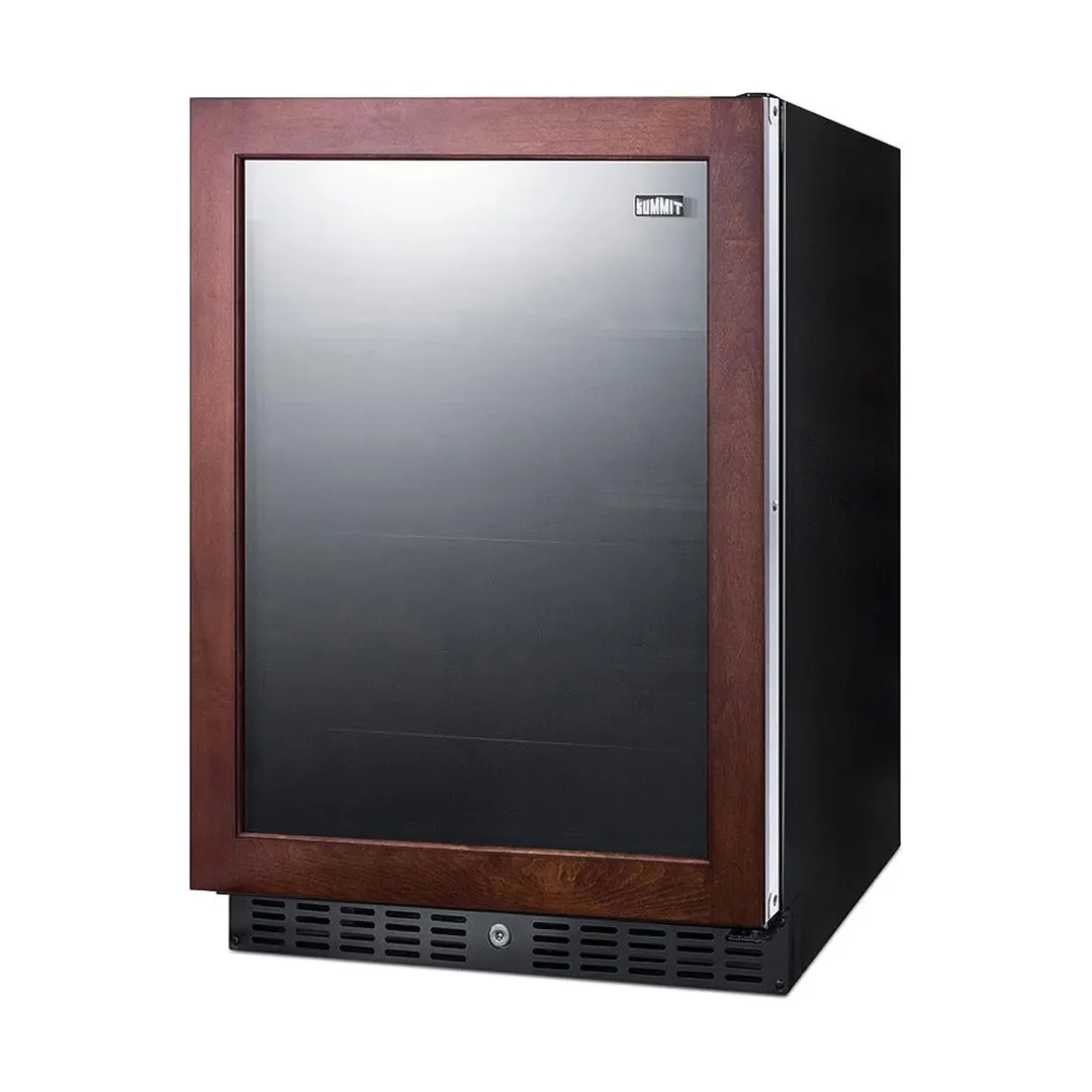 Summit AL57GPNR 24" Built-in or Freestanding Beverage Center with Glass Door, 5 cu.ft