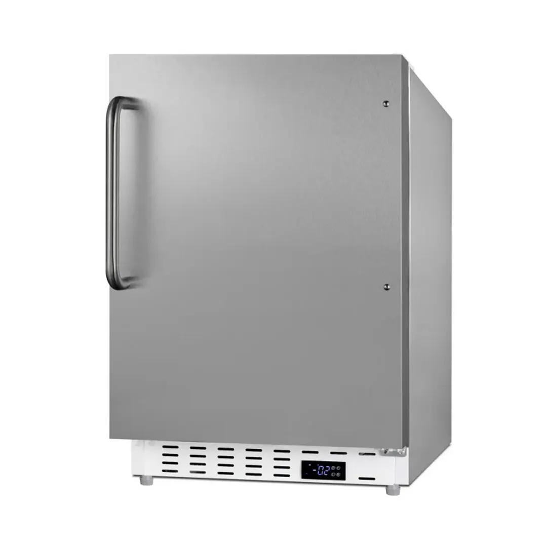 Summit ALFZ36CSS 20" Built-in or Freestanding Undercounter Freezer, Stainless Steel, 2.68 cu. ft.