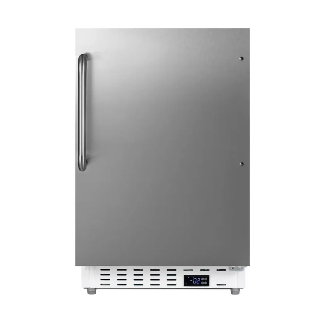 Summit ALFZ36CSS 20" Built-in or Freestanding Undercounter Freezer, Stainless Steel, 2.68 cu. ft.