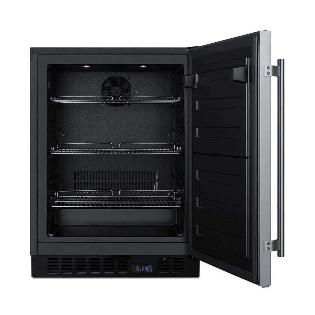 Summit ALFZ53CSS 23" Reach-In Undercounter Freezer w/ Stainless Steel Door, 3.7 cu. ft.