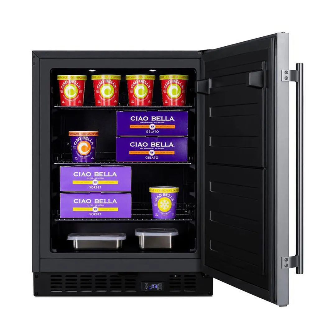 Summit ALFZ53CSS 23" Reach-In Undercounter Freezer w/ Stainless Steel Door, 3.7 cu. ft.