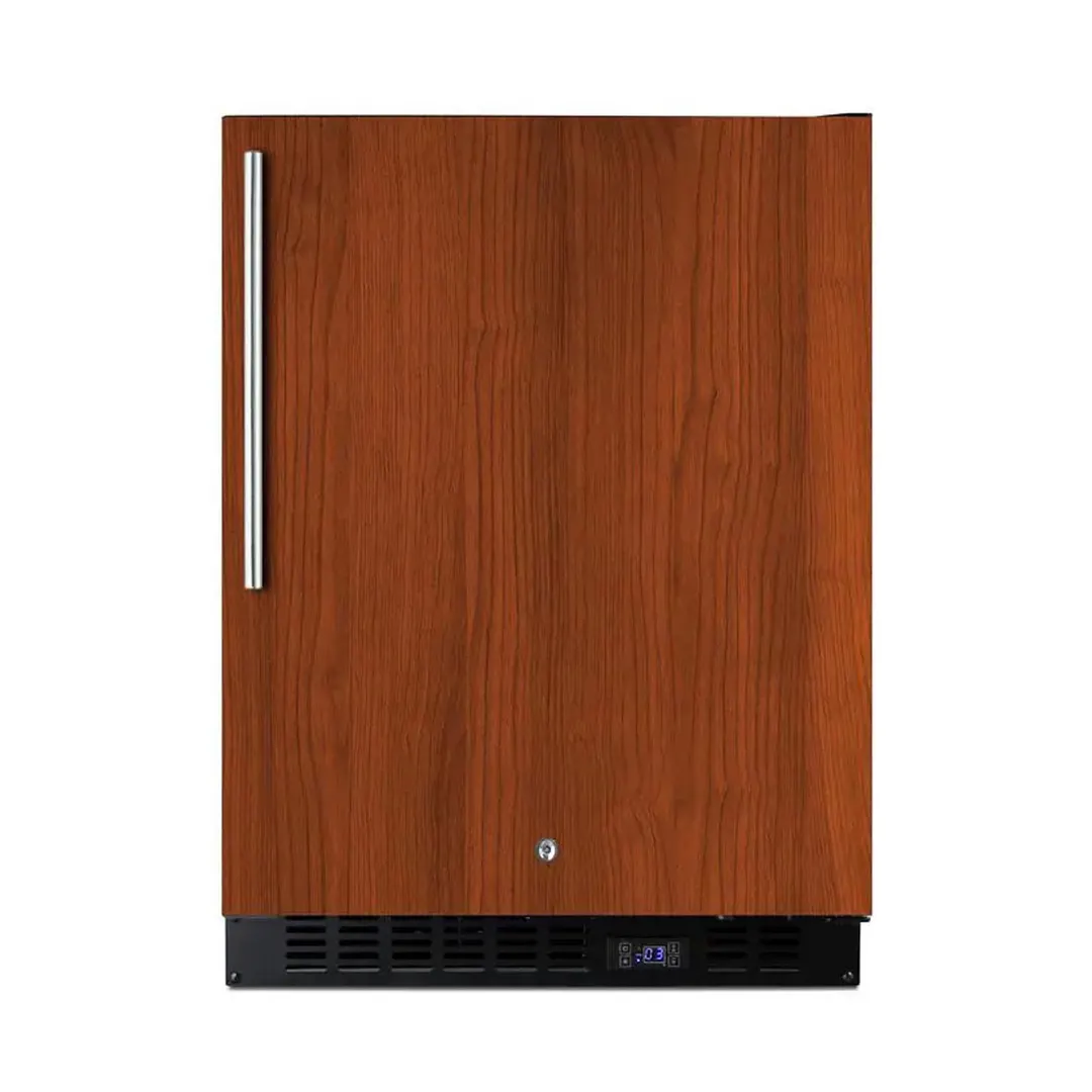Summit ALFZ53IF 23" Reach-In Undercounter Freezer in Black, w/ Panel Ready Door, 3.7 cu. ft.