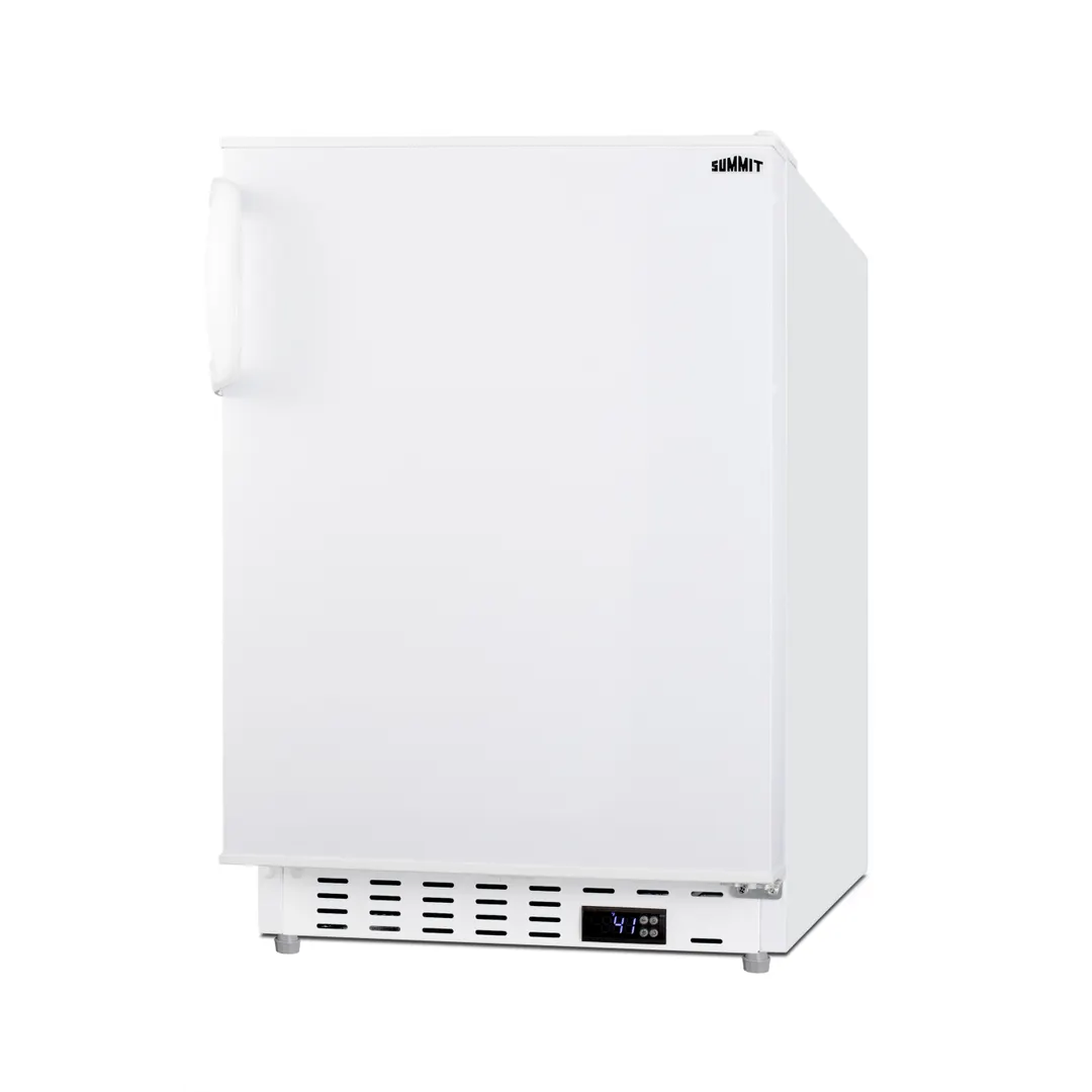 Summit ALR46W 20" Built-in or Freestanding Undercounter Refrigerator in White, ADA compliant, 3.5 cu. ft.