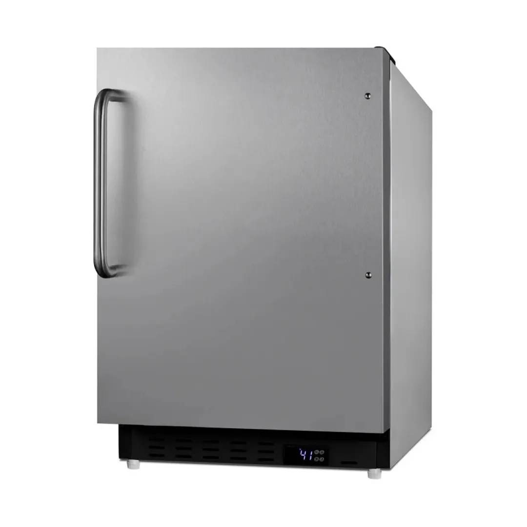 Summit ALR47BCSS  20" Built-in or Freestanding Undercounter Refrigerator, Stainless Steel, ADA compliant, 3.5 cu. ft.