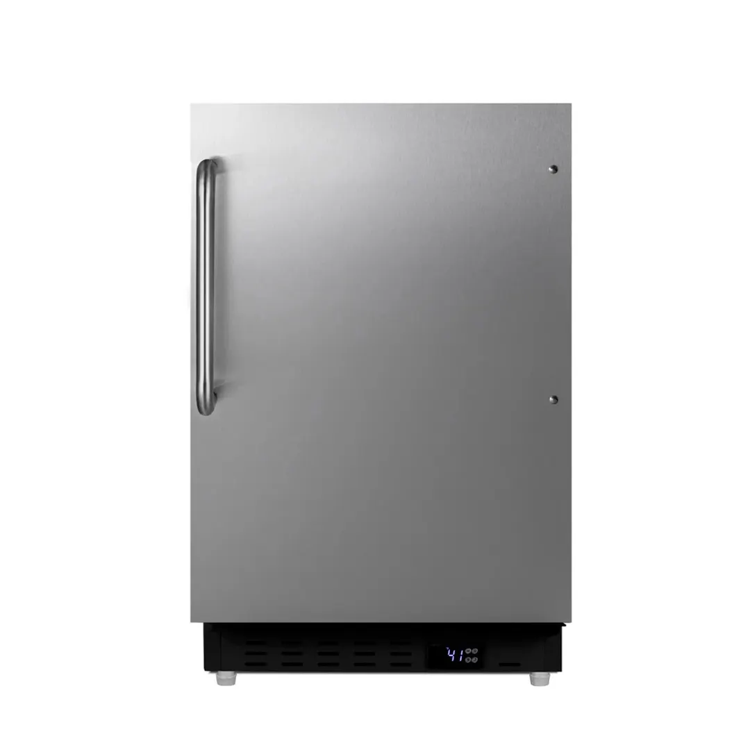 Summit ALR47BCSS  20" Built-in or Freestanding Undercounter Refrigerator, Stainless Steel, ADA compliant, 3.5 cu. ft.