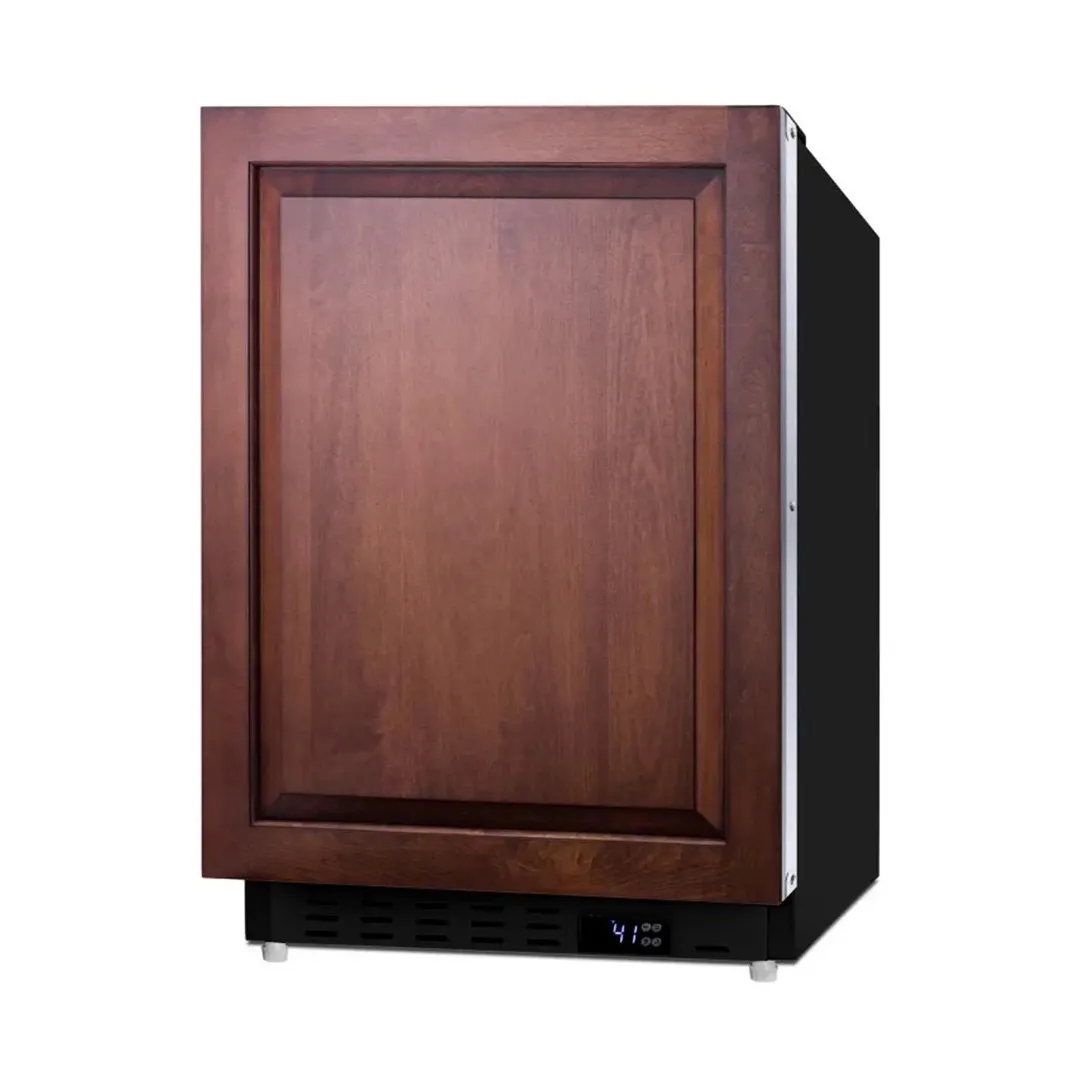 Summit ALR47BIF 20" Built-in or Freestanding Undercounter Refrigerator in Black, Panel Ready Door, 3.5 cu. ft.