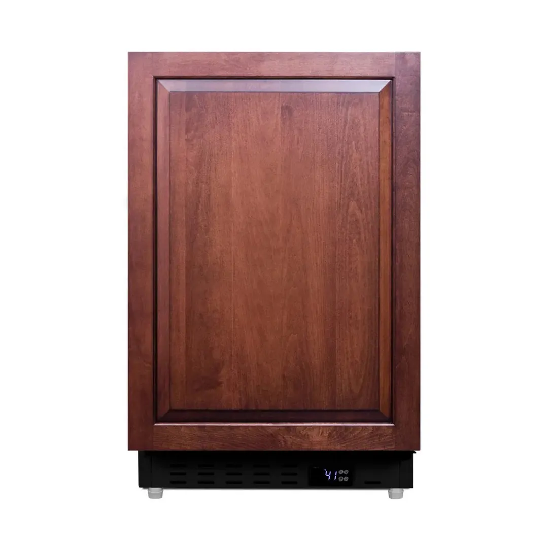 Summit ALR47BIF 20" Built-in or Freestanding Undercounter Refrigerator in Black, Panel Ready Door, 3.5 cu. ft.