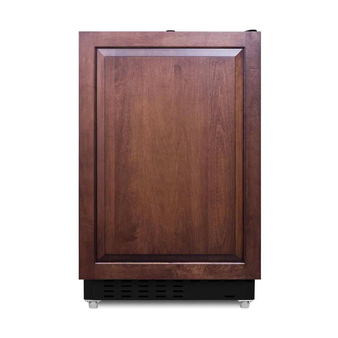 Summit ALRF49BIF 19" Undercounter Refrigerator Freezer in Black, w/ Panel Ready Door, 2.68 cu. ft.
