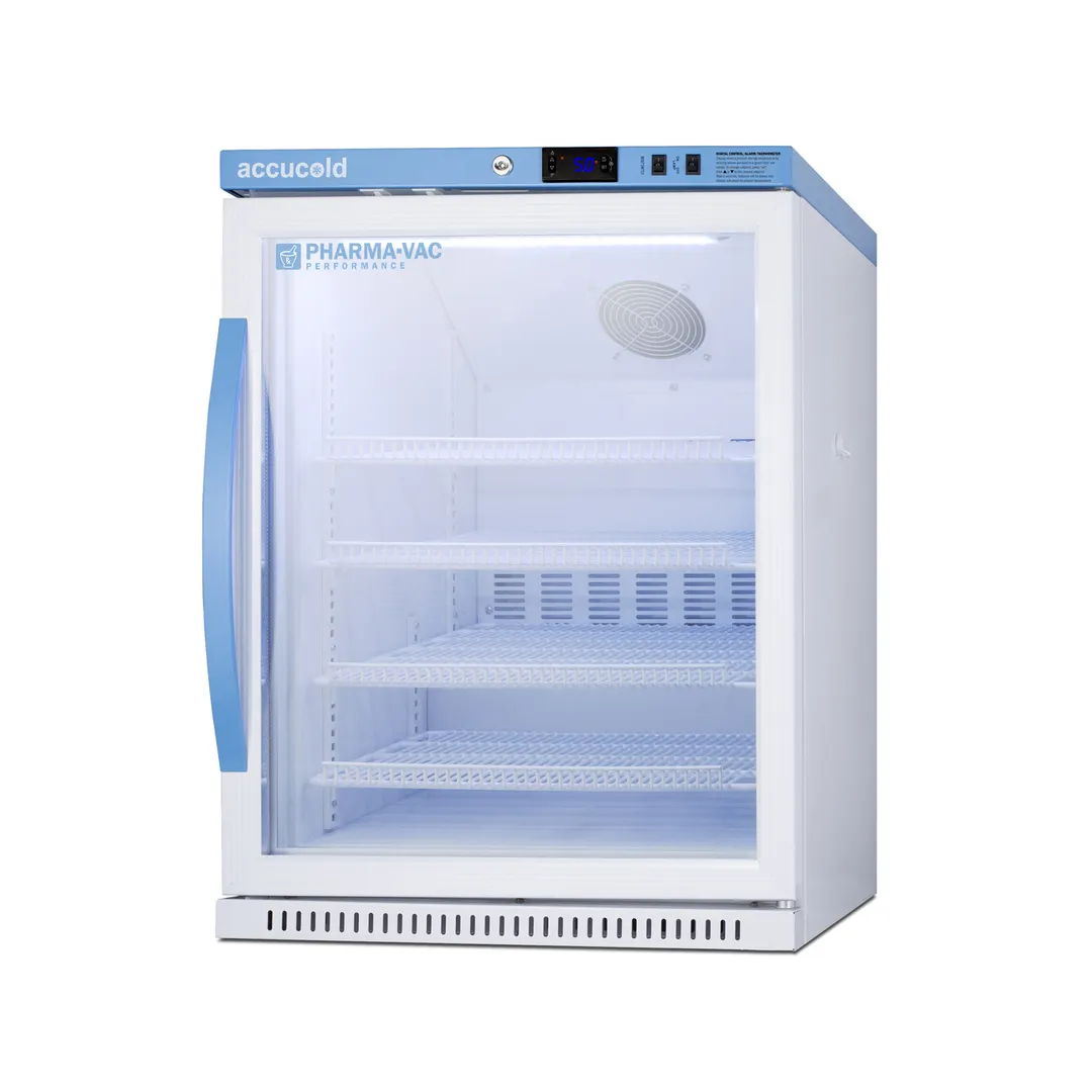Accucold ARG61PVBIADA 23" Glass Door Medical Undercounter Refrigerator, 6.0 cu. ft.