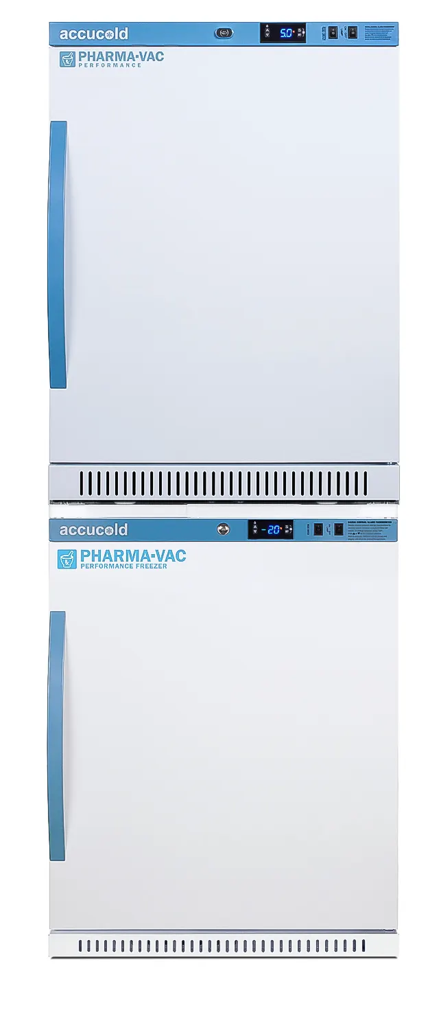 Summit ARS6PV-AFZ5PVBIADASTACK 57" Medical Freezer w/ Solid Door Refrigerator, 9.88 Cu Ft