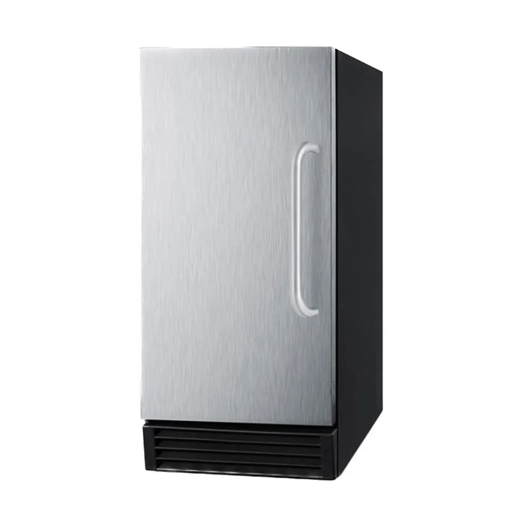 Summit BIM44G 15" Air Cooled Full Cube 50 lb Undercounter Ice Machine with 25 lb Bin