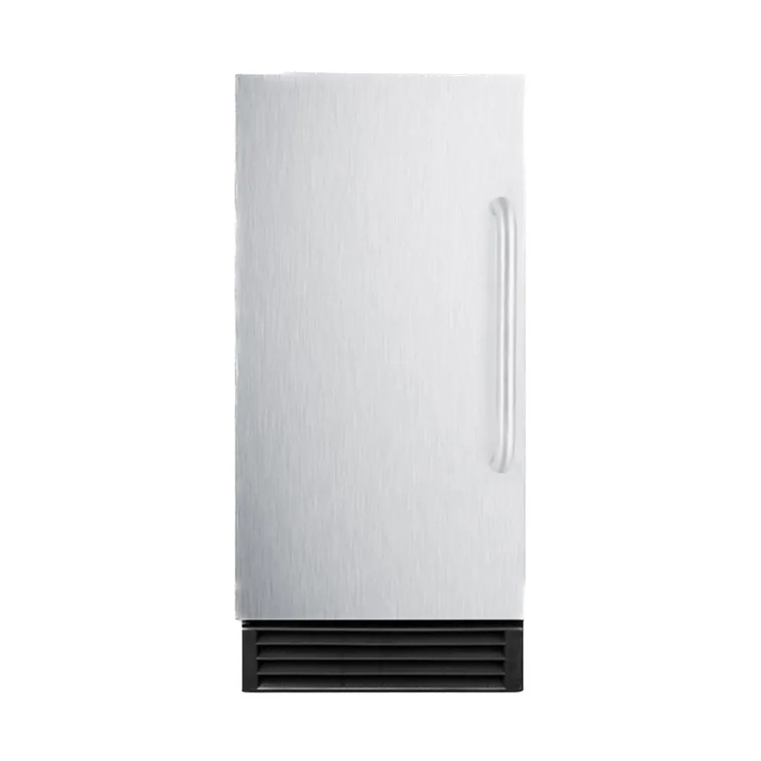 Summit BIM44G 15" Air Cooled Full Cube 50 lb Undercounter Ice Machine with 25 lb Bin