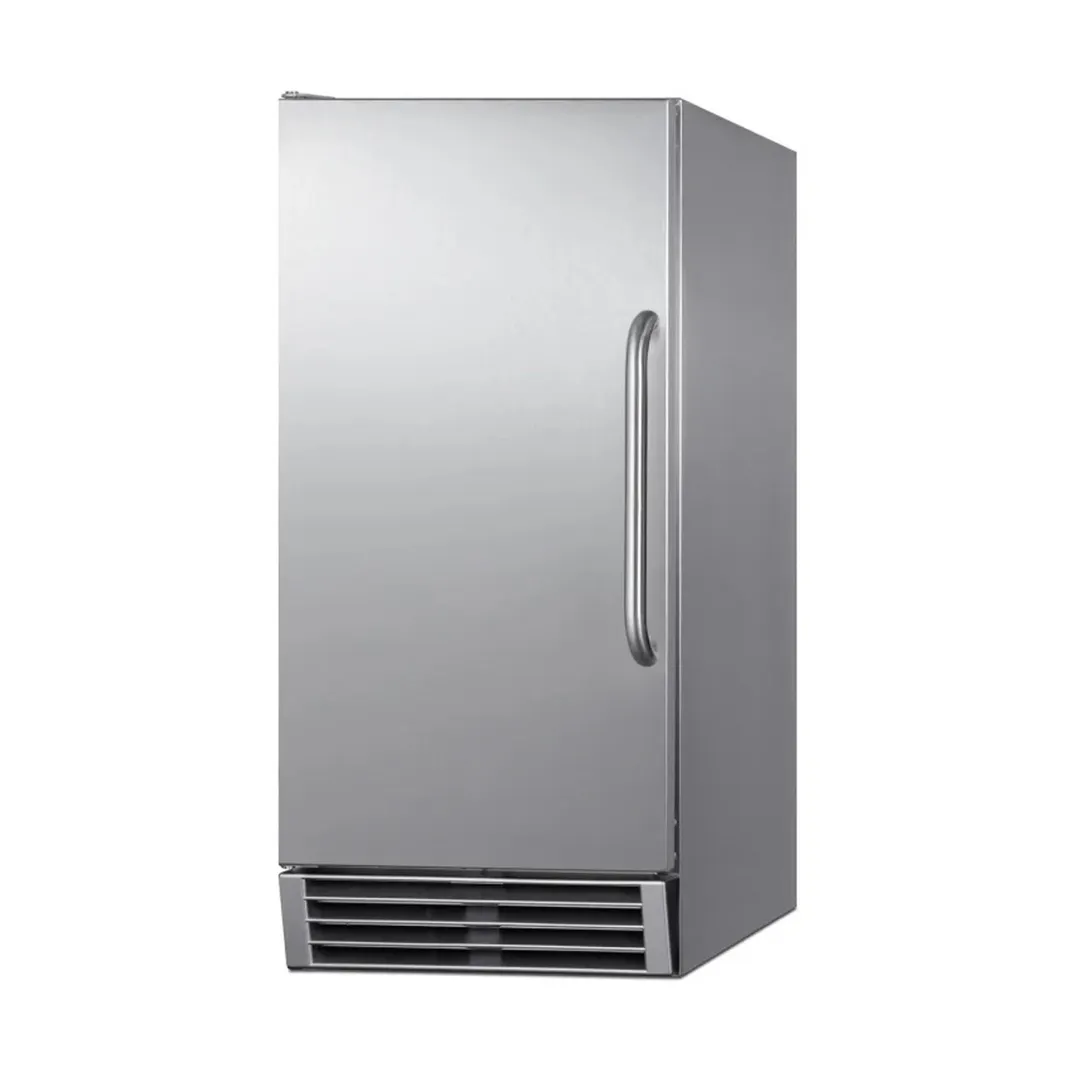 Summit BIM47OS 15" Air Cooled Full Cube 50 lb Undercounter Ice Machine with 25 lb Bin, Outdoor