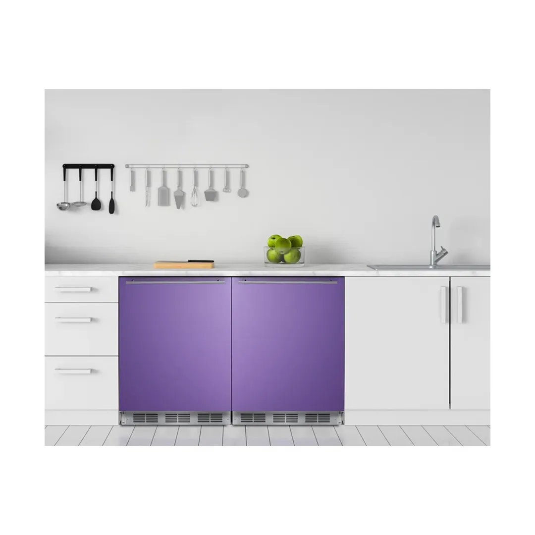 Summit BRF631BKPADA 23" Undercounter Freezer in Black, w/ Lavender Purple Door, ADA Compliant, 5.1 cu. ft.