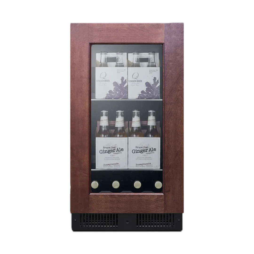 Summit CL181WBVPNR - 17" Glass Door Merchandiser Refrigerator, 2.9 cu.ft, Black Finish, Reversible Swing
