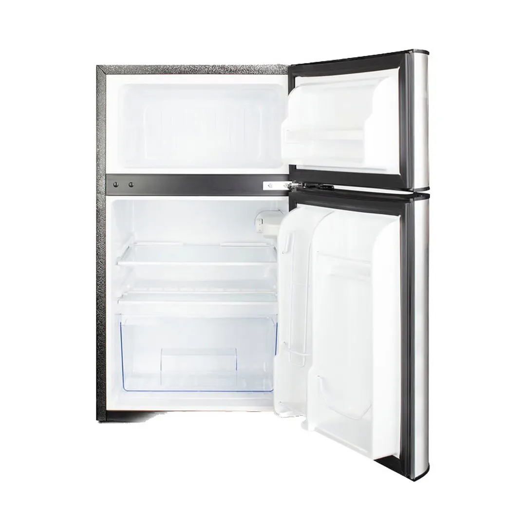 Summit CP34BSSADA 19" Compact Reach-In Refrigerator Freezer in Black, Stainless Steel Door, 3.2 cu. ft.