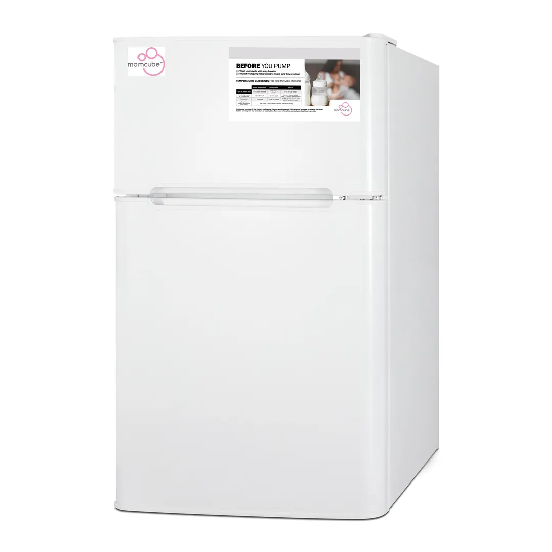 Summit CP34WMC 19" Undercounter Breast Milk Refrigerator & Freezer, White, 3.2 cu. ft.