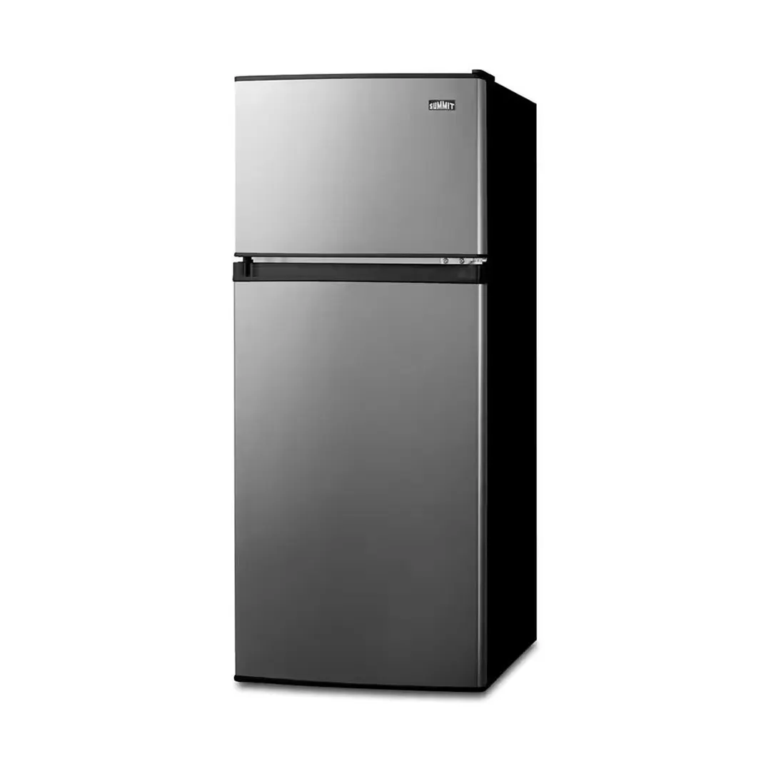 Summit CP73PL 19" Reach-In Compact Refrigerator Freezer, Black Cabinet Stainless Steel Door, 4.5 cu. ft.