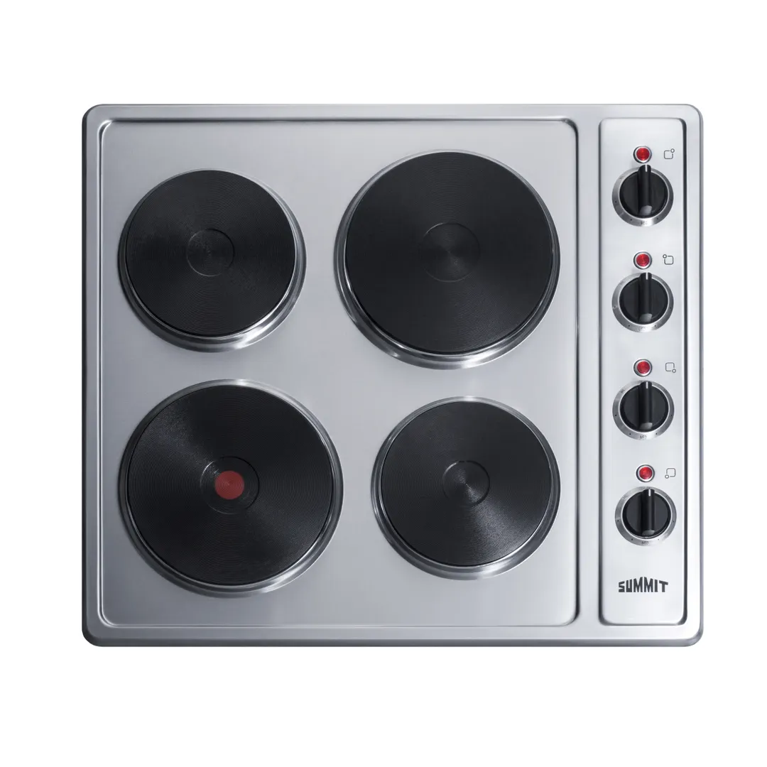 Summit CSD4B24 22 3/4" Electric Radiant CookTop w/ (4) Solid Burners, Manual Controls, 5.5 kW, 230v