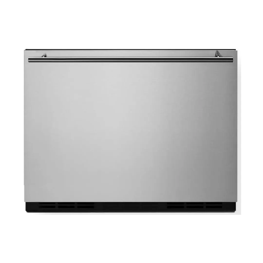 Summit FF1DSS 22" Built-in Outdoor Drawer Refrigerator in Black, Stainless Steel Front, 1.6 cu. ft.