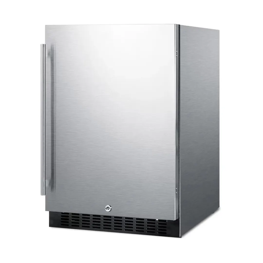 Summit FF64BCSS 24" Built-in or Freestanding Refrigerator, Stainless Steel, 4.6 cu. ft.