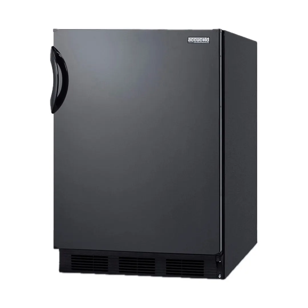 Accucold FF6BKBI7ADA Built-in or Freestanding Undercounter Refrigerator in Black, ADA Compliant, 5.5 cu. ft.