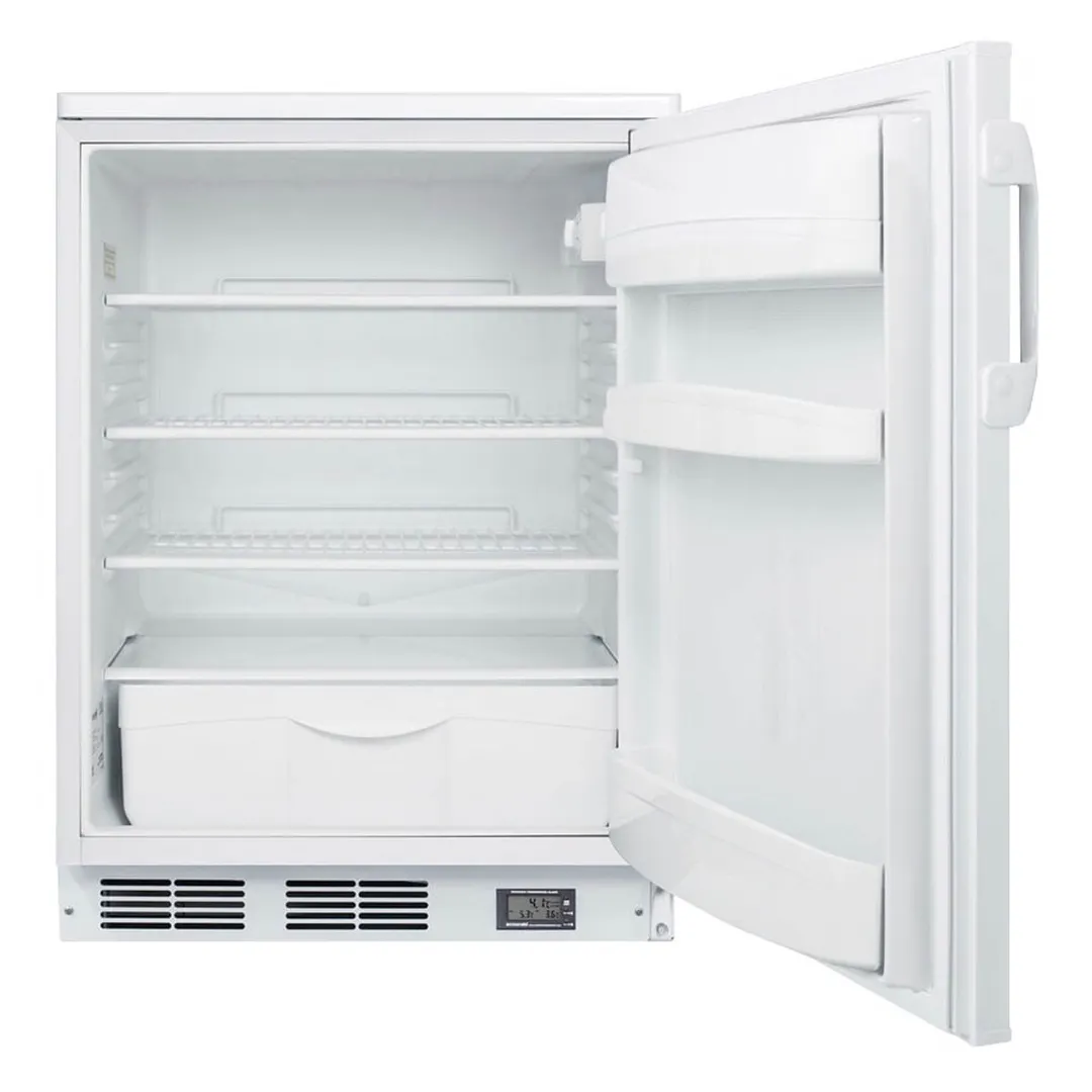 Accucold FF6LWBI7NZ Built-in Undercounter Nutrition Center Refrigerator in White, 5.5 cu. ft.