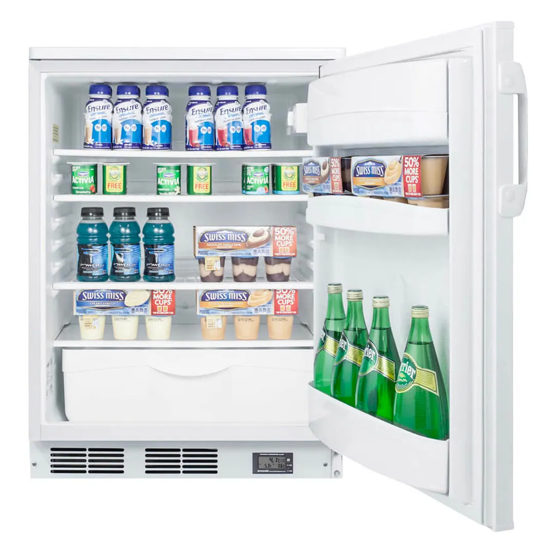 Accucold FF6LWBI7NZ Built-in Undercounter Nutrition Center Refrigerator in White, 5.5 cu. ft.
