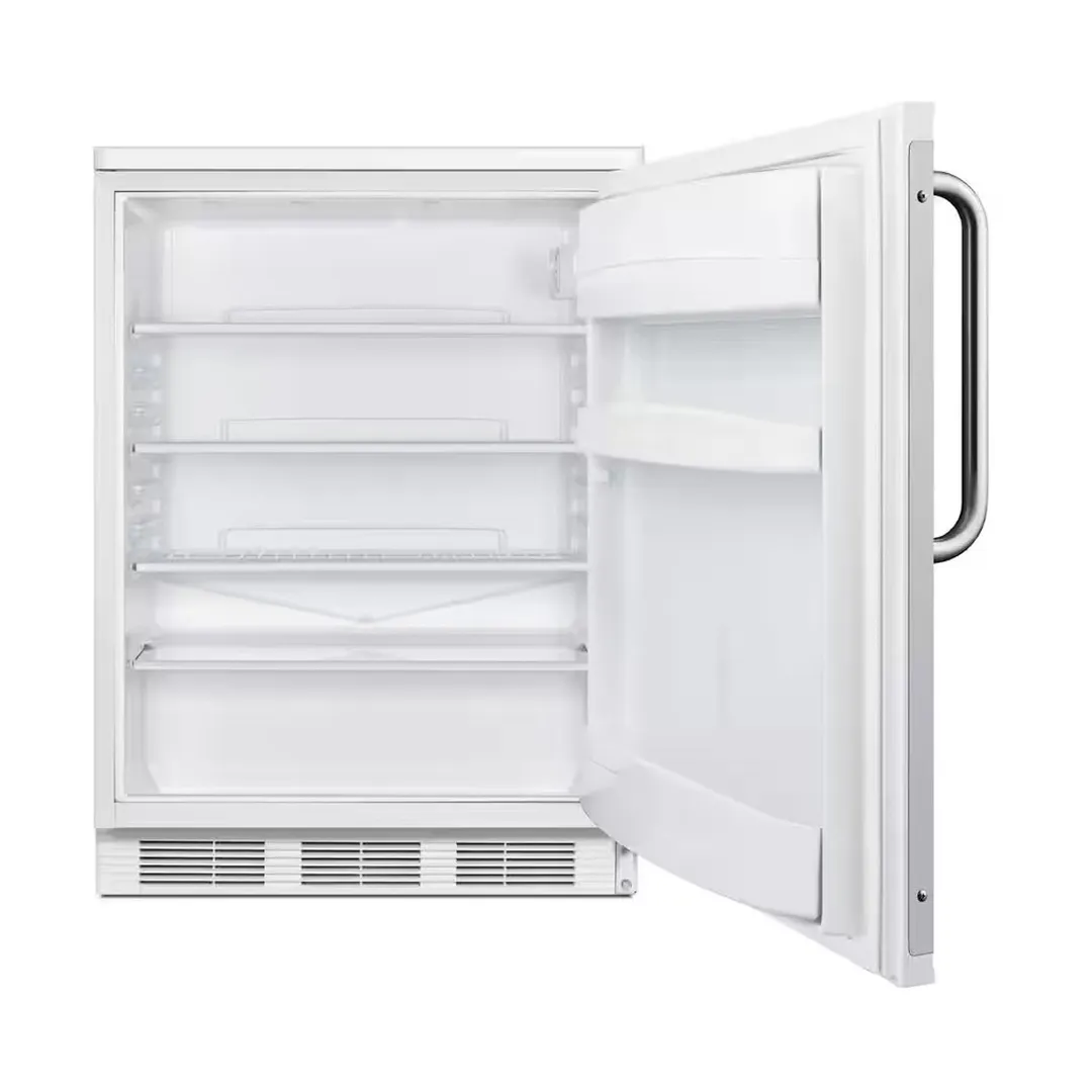 Summit FF6W7BZ One Section Reach-In Refrigerator in White, Right Hinged Door, 5.5 cu. ft.