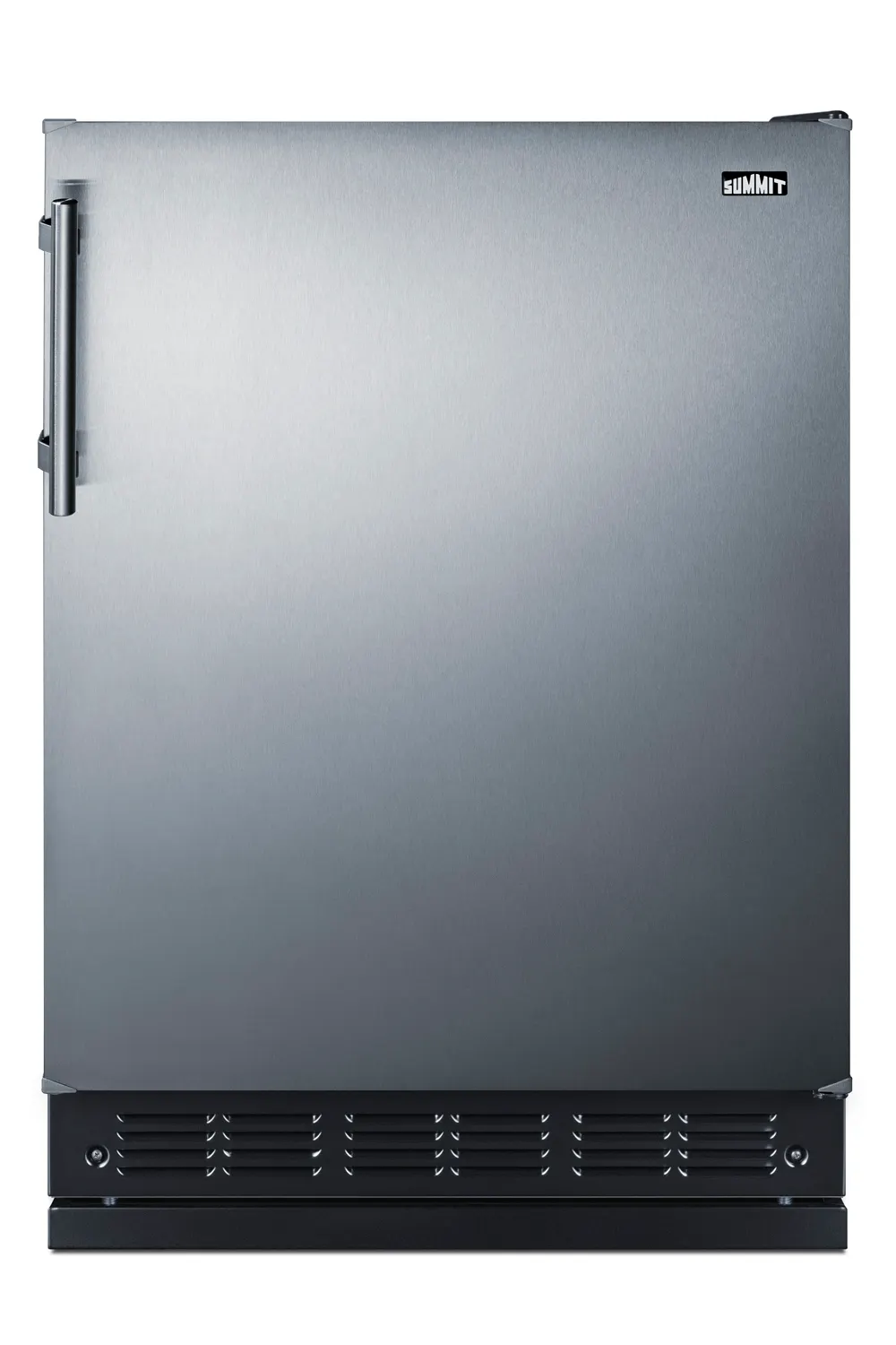 Summit FF708BLSSRS 24" Undercounter Reach-In Refrigerator, Stainless Steel Door, 5.1 cu. ft.