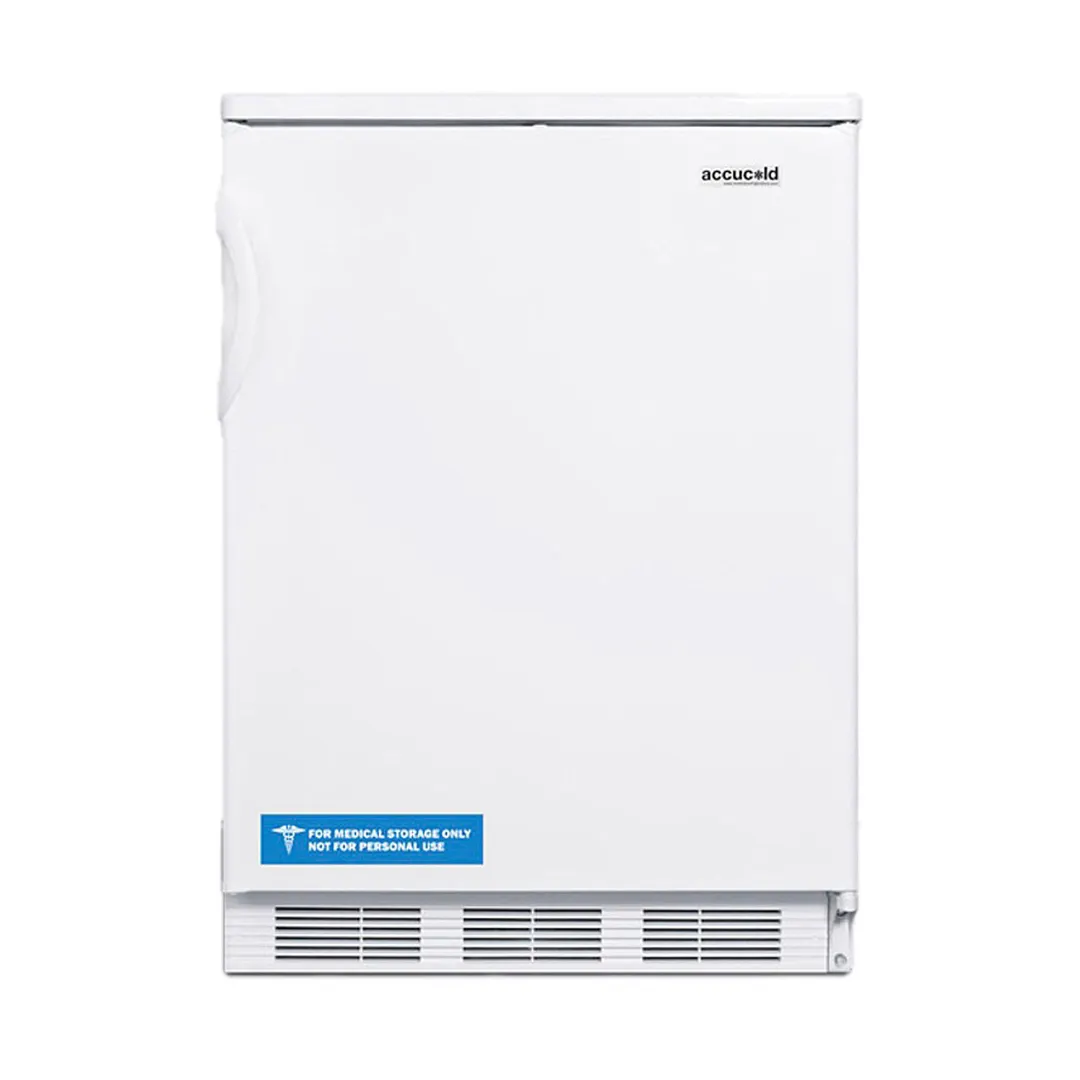 Accucold FF7LWBIADA Built-in or Freestanding Undercounter Refrigerator in White, ADA Compliant, 5.5 cu. ft.